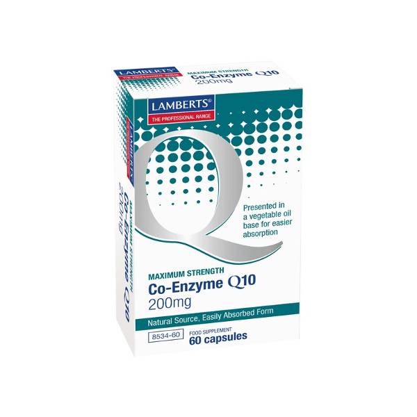Lamberts Co-Enzyme Q10 200mg 60 κάψουλες Lamberts Co-Enzyme Q10 200mg 60 κάψουλες