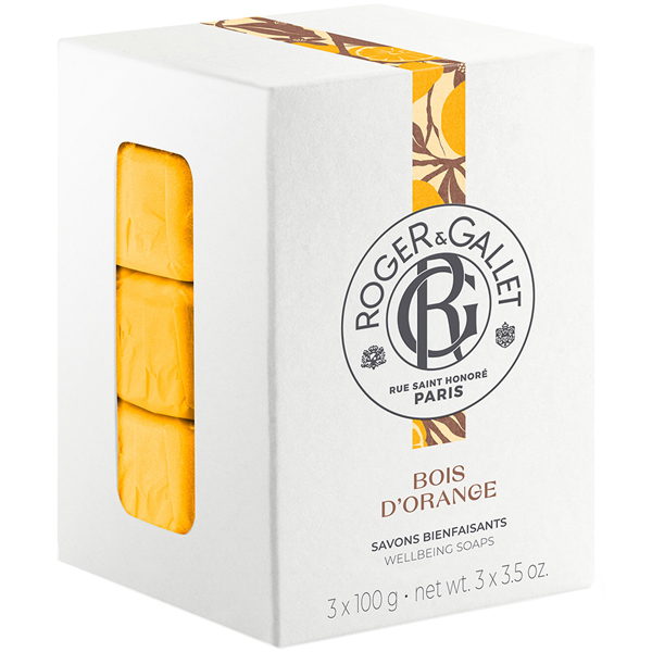 Roger & Gallet Bois d' Orange Invigorating Perfumed Soaps 3x100gr Roger & Gallet Bois d' Orange Invigorating Perfumed Soaps 3x100gr