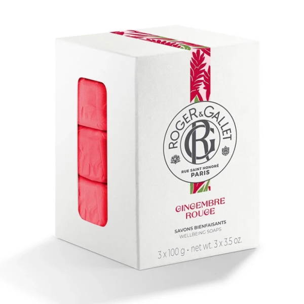 Roger & Gallet Gingembre Rouge Αρωματικά Σαπούνια 3x100 gr Roger & Gallet Gingembre Rouge Αρωματικά Σαπούνια 3x100 gr