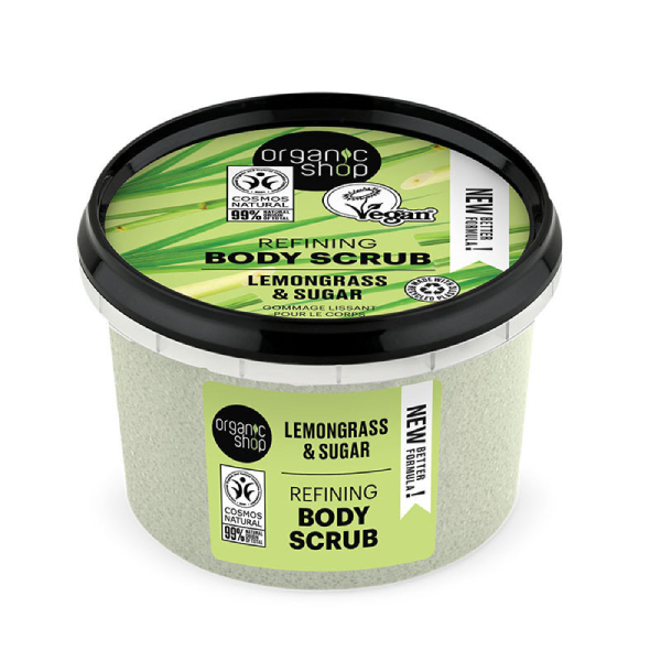 Organic Shop Refining Lemongrass Scrub Σώματος Λείανσης με Λεμονόχορτο και Ζάχαρη 250 ml Organic Shop Refining Lemongrass Scrub Σώματος Λείανσης με Λεμονόχορτο και Ζάχαρη 250 ml