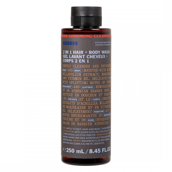 Korres Athenian Grooming 2 σε 1 Ανδρικό Σαμπουάν & Αφρόλουτρο 250 ml Korres Athenian Grooming 2 σε 1 Ανδρικό Σαμπουάν & Αφρόλουτρο 250 ml