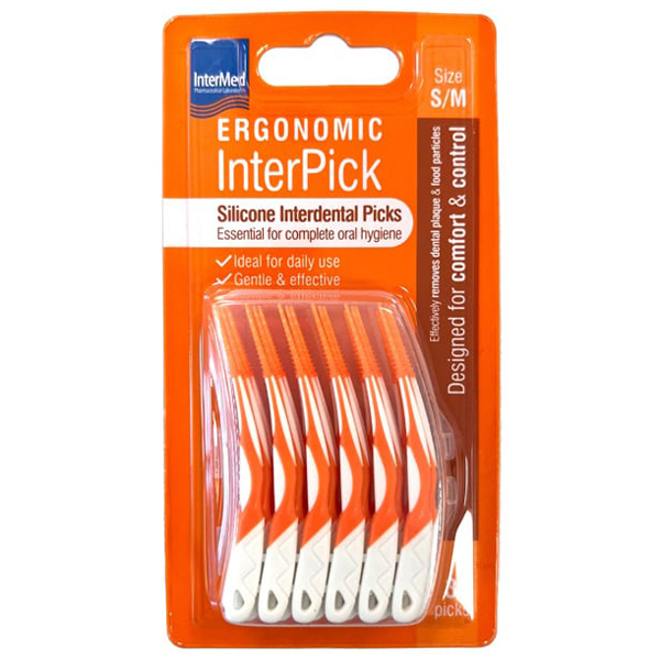 Intermed Ergonomic InterPick Σιλικονούχα Μεσοδόντια Βουρτσάκια S/M 36 τμχ Intermed Ergonomic InterPick Σιλικονούχα Μεσοδόντια Βουρτσάκια S/M 36 τμχ