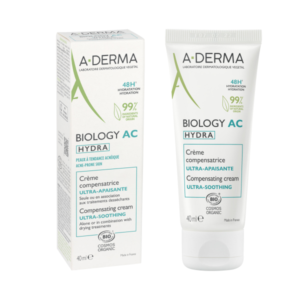 A-Derma Biology AC Hydra Αντισταθμιστική Καταπραϋντική Κρέμα για Δέρμα με Τάση Ακμής 40 ml A-Derma Biology AC Hydra Αντισταθμιστική Καταπραϋντική Κρέμα για Δέρμα με Τάση Ακμής 40 ml
