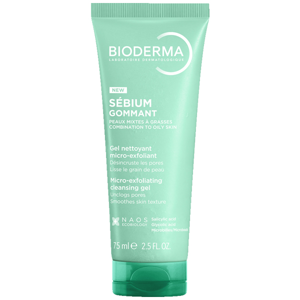 Bioderma Sebium Gommant Απαλό Απολεπιστικό για Μεικτό προς Λιπαρό Δέρμα 75 ml Bioderma Sebium Gommant Απαλό Απολεπιστικό για Μεικτό προς Λιπαρό Δέρμα 75 ml