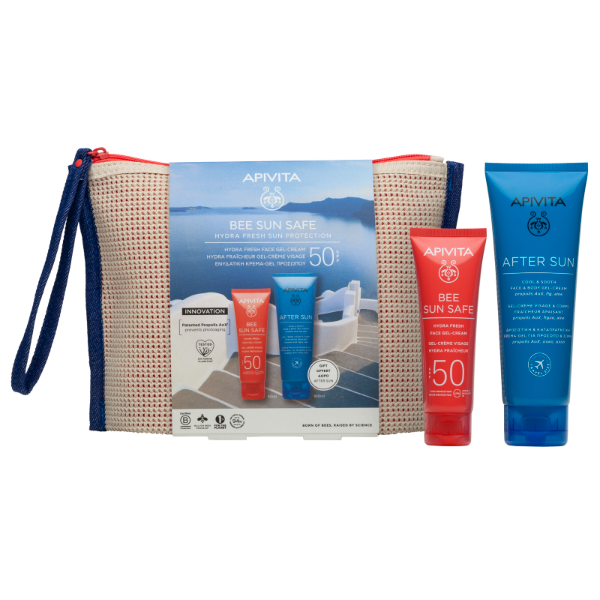 Apivita Bee Sun Safe Set με Ενυδατική Αντηλιακή Κρέμα Προσώπου Spf50 50 ml και Δώρο After Sun 100 ml Apivita Bee Sun Safe Set με Ενυδατική Αντηλιακή Κρέμα Προσώπου Spf50 50 ml και Δώρο After Sun 100 ml