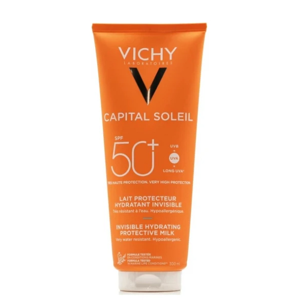 Vichy Capital Soleil Invisible Hydrating Protective Milk Αντηλιακό Ενυδατικό Γαλάκτωμα Προσώπου, Σώματος Spf50+ 300 ml Vichy Capital Soleil Invisible Hydrating Protective Milk Αντηλιακό Ενυδατικό Γαλάκτωμα Προσώπου, Σώματος Spf50+ 300 ml