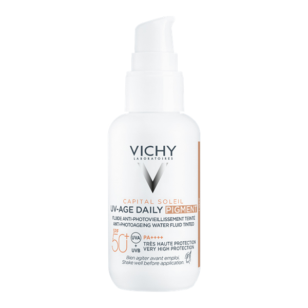 Vichy Capital Soleil UV-Age Daily Pigment Medium Λεπτόρρευστη Αντηλιακή Κρέμα Προσώπου με Χρώμα κατά της Φωτογήρανσης Spf50+ 40 ml Vichy Capital Soleil UV-Age Daily Pigment Medium Λεπτόρρευστη Αντηλιακή Κρέμα Προσώπου με Χρώμα κατά της Φωτογήρανσης Spf50+ 40 ml