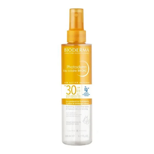 Bioderma Photoderm Eau Solaire Bronz Ενυδατικό Αντηλιακό Νερό Προσώπου, Σώματος, Μαλλιών Spf30 200 ml Bioderma Photoderm Eau Solaire Bronz Ενυδατικό Αντηλιακό Νερό Προσώπου, Σώματος, Μαλλιών Spf30 200 ml