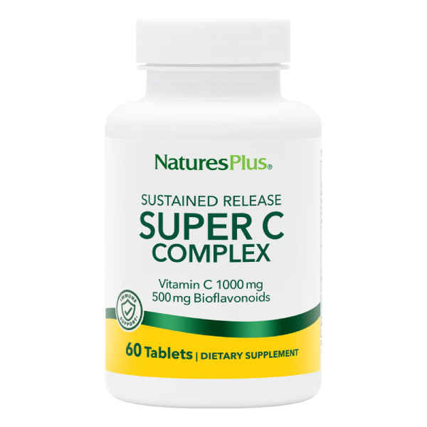 Natures Plus Super C Complex Vitamin C 1000 mg Bioflavonoids 500 mg 60 ταμπλέτες Natures Plus Super C Complex Vitamin C 1000 mg Bioflavonoids 500 mg 60 ταμπλέτες