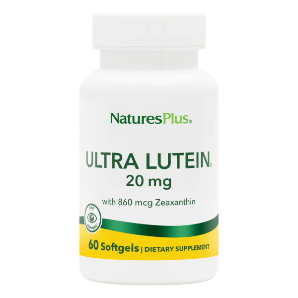 Natures Plus Ultra Lutein 20mg 60 μαλακές κάψουλες Natures Plus Ultra Lutein 20mg 60 μαλακές κάψουλες
