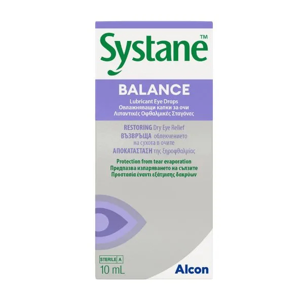 Alcon Systane Balance Οφθαλμικές Λιπαντικές Σταγόνες 10 ml Alcon Systane Balance Οφθαλμικές Λιπαντικές Σταγόνες 10 ml