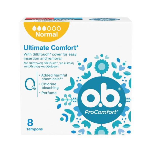 O.B Tampons ProComfort Normal 8 τμχ O.B Tampons ProComfort Normal 8 τμχ