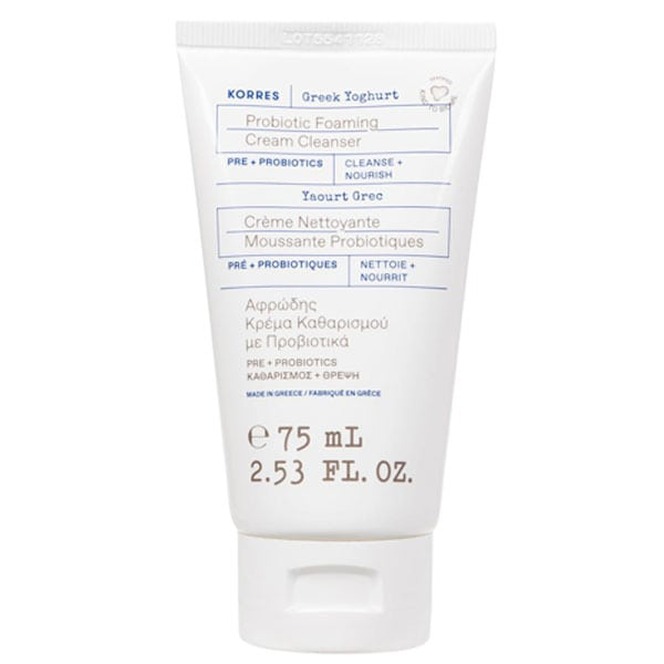 Korres Greek Yoghurt Probiotic Foaming Cleanser Pre + Probiotics 75 ml Korres Greek Yoghurt Probiotic Foaming Cleanser Pre + Probiotics 75 ml