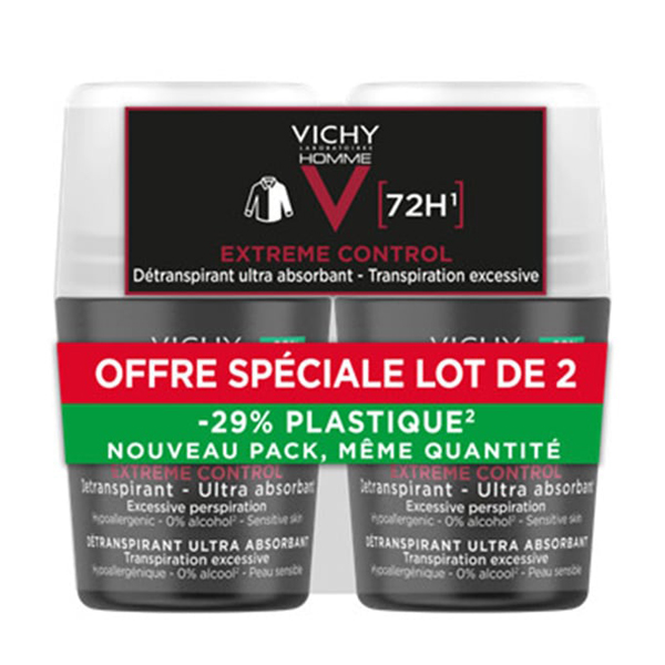 Vichy Homme Set Με 72h Αποσμητικό Roll-On Για Έντονη Εφίδρωση 50ml 2τμχ Vichy Homme Set Με 72h Αποσμητικό Roll-On Για Έντονη Εφίδρωση 50ml 2τμχ