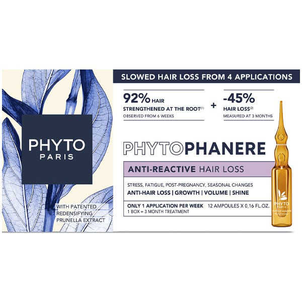 Phyto Phytophanere Anti-Reactive Hair Loss Treatment 12 αμπούλες x 5 ml Phyto Phytophanere Anti-Reactive Hair Loss Treatment 12 αμπούλες x 5 ml