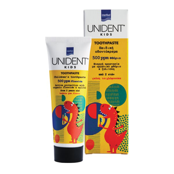 Unident Kids Toothpaste Παιδική Φθοριούχος Οδοντόκρεμα 500ppm 2y+ 50 ml Unident Kids Toothpaste Παιδική Φθοριούχος Οδοντόκρεμα 500ppm 2y+ 50 ml