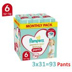Pampers Premium Care Pants Jumbo Pack No6 15+kg 3x31 τμχ