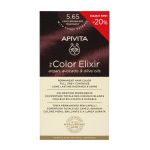 Apivita My Color Elixir Μόνιμη Βαφή Μαλλιών 5.65 Καστανό Ανοιχτό Κόκκινο Μαονί -20%