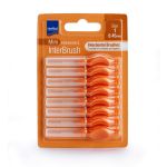 Intermed Ergonomic InterBrush Mini Μεσοδόντια Βουρτσάκια 0.45mm Πορτοκαλί 8 τμχ