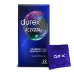 Durex Extended Pleasure Προφυλακτικά Με Επιβραδυντικό Τζελ 12τμχ