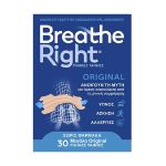 Breathe Right Original Ρινικές Ταινίες Ανακούφισης από τη Ρινική Συμφόρηση Large 30 τμχ