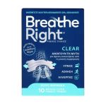 Breathe Right Clear Ρινικές Ταινίες Ανακούφισης από τη Ρινική Συμφόρηση Medium 10 τμχ