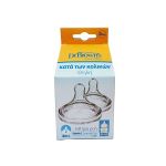 Dr. Brown's Natural Flow Θηλές Σιλικόνης (WN2201-ELX) για Μπιμπερό με Φαρδύ Λαιμό 3m+ 2 τμχ