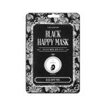 Kocostar Black Happy Mask Sheet Μάσκα Προσώπου με Άνθρακα που Μαγνητίζει τους Ρύπους 1 τμχ