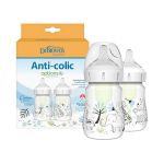 Dr. Brown's Options+ Anti-Colic Πλαστικό Μπιμπερό με Φαρδύ Λαιμό Jungle 0m+ 2x150 ml