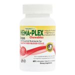 Natures Plus Hema-Plex Σίδηρος για την Υποστήριξη της Υγείας του Αίματος 60 μασώμενες ταμπλέτες