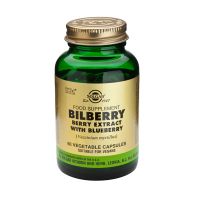 Solgar Bilberry Berry Extract With Blueberry (Vaccinium myrtillus) Ενισχυμένα Φυτικά Εκχυλίσματα 60 Vag. Caps
