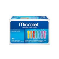 Ascensia Microlet Χρωματιστές Βελόνες Μέτρησης Σακχάρου 100τμχ