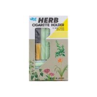 Herb Cigarette Holder Gold + 12 Φίλτρα + Θήκη