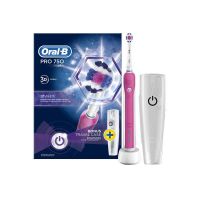 Oral-B Pro 750 Ηλεκτρική Οδοντόβουρτσα & Θήκη Ταξιδίου Ροζ