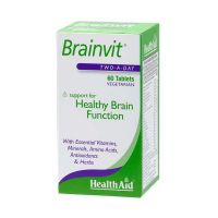 Health Aid Brainvit Για Μνήμη & Εγκεφαλικές Λειτουργίες Vegeterian 60 Ταμπλέτες