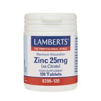 Lamberts Zinc 25mg (As Citrate) Συμπλήρωμα Διατροφής 120 Ταμπλέτες