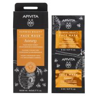 Apivita Express Beauty Μάσκα Προσώπου για Ενυδάτωση και Θρέψη με Μέλι 2x8 ml