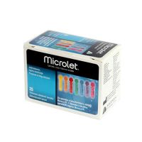 Ascensia Microlet Χρωματιστές Βελόνες Μέτρησης Σακχάρου 25τμχ