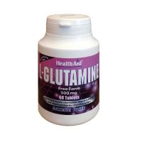 Health Aid L-Glutamine 500mg Για Υγιή Εγκέφαλο 60 Ταμπλέτες
