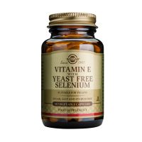 Solgar Vitamin E With Yeast Free Selenium Βιταμίνες 50 Veg. Caps