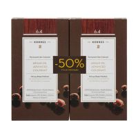 Korres Set Argan Oil Advanced Colorant Μόνιμη Βαφή Μαλλιών 6.4 Ξανθό Σκούρο Χάλκινο 2τμχ -50% Στη 2η Βαφή