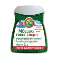 Moller's Forte Omega-3 Ιχθυέλαιο & Μουρουνέλαιο 60 Κάψουλες