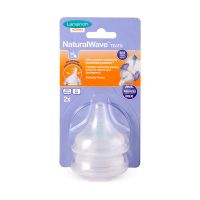 Lansinoh Natural Wave Θηλή Σιλικόνης M Μεσαία Ροή 2τμχ