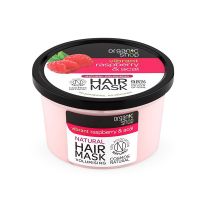 Organic Shop Hair Μask Raspberry & Acai Μάσκα Μαλλιών Για Όγκο & Αντοχή 250ml
