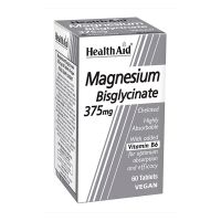 Health Aid Bisglycinate Magnesium 375mg Vegan 60 Ταμπλέτες
