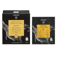 Apivita Express Beauty Tissue Mask Mastic Μάσκα Προσώπου για Σύσφιγξη και Αίσθηση Lifting με Μαστίχα 15 ml