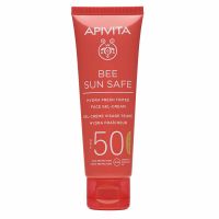 Apivita Bee Sun Safe Αντηλιακή Ενυδατική Κρέμα-Τζελ Προσώπου με Χρώμα Spf50 50 ml