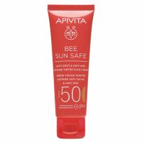Apivita Bee Sun Safe Αντηλιακή Κρέμα Προσώπου με Χρώμα κατά των Πανάδων & των Ρυτίδων Spf50 50 ml