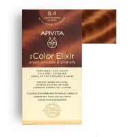 Apivita My Color Elixir Μόνιμη Βαφή Μαλλιών 8.4 Ξανθό Ανοιχτό Χάλκινο
