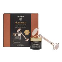 Apivita Queen Bee Set Με Kρέμα Ημέρας Προσώπου Ολιστικής Αντιγήρανσης Πλούσιας Υφής Για Ξηρές Επιδερμίδες 50ml & Δώρο Premium Face Roller